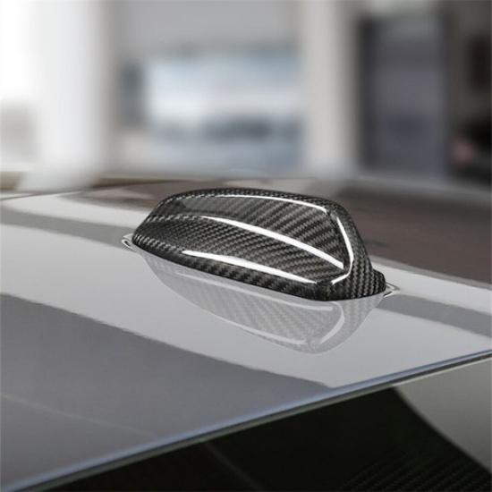 Real Carbon Fiber Car Roof Shark Fin Antenna Cover Sticker For Volvo S90 2016-24