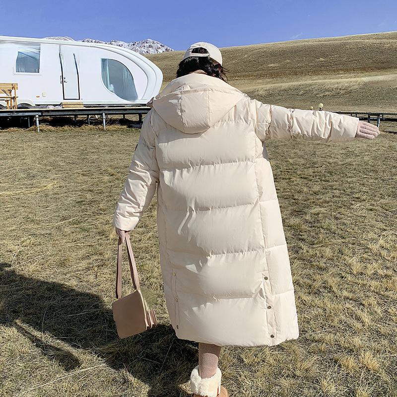 Parka Winter Coat Down Jacket Leisure Fashion New Loose Long Down Jacket Female Hooded with Thick Coat