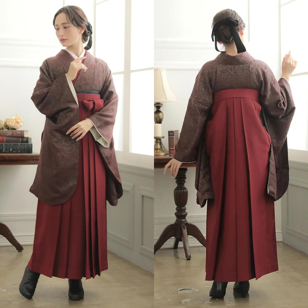 Graduation Ceremony Single 2L Spatula Graduation Party [KIMONOMACHI] [Kyoto Kimonomachi] Hakama, Item, Plain, Women's, Orange, Size, Included,