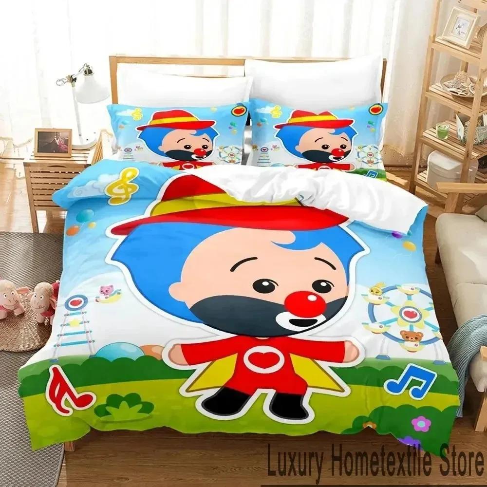 

3D Design Printed Style Plim Cartoon Plim Sleep Bedding Package Boys Girls Single Size Queen Dimension King Size Size Bed Cover Pillowcase Bed boys EU Single 135x200cm