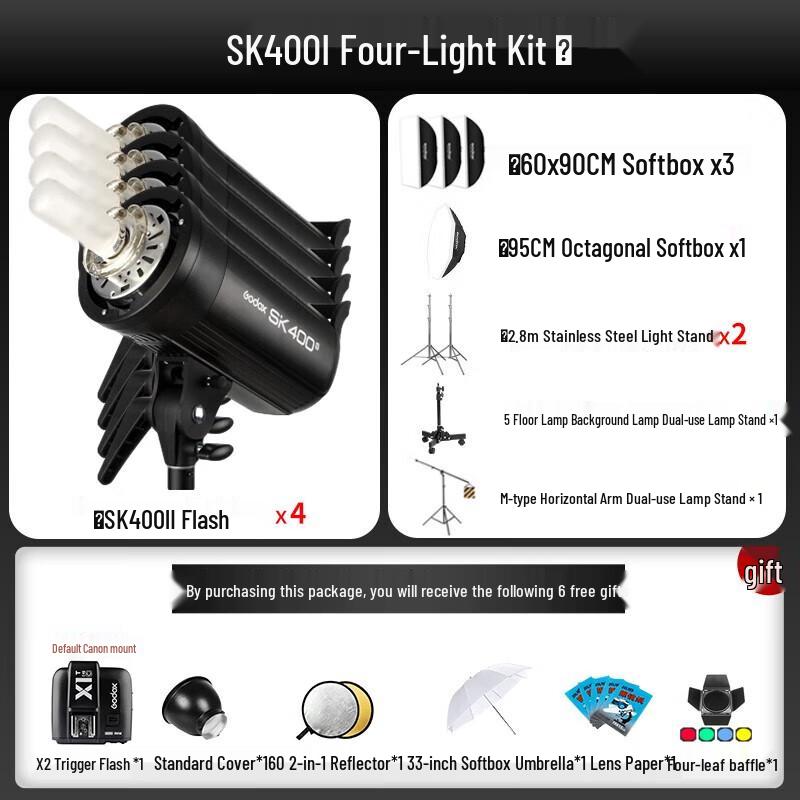 Godox SK400II 400W Studio Flash Kit