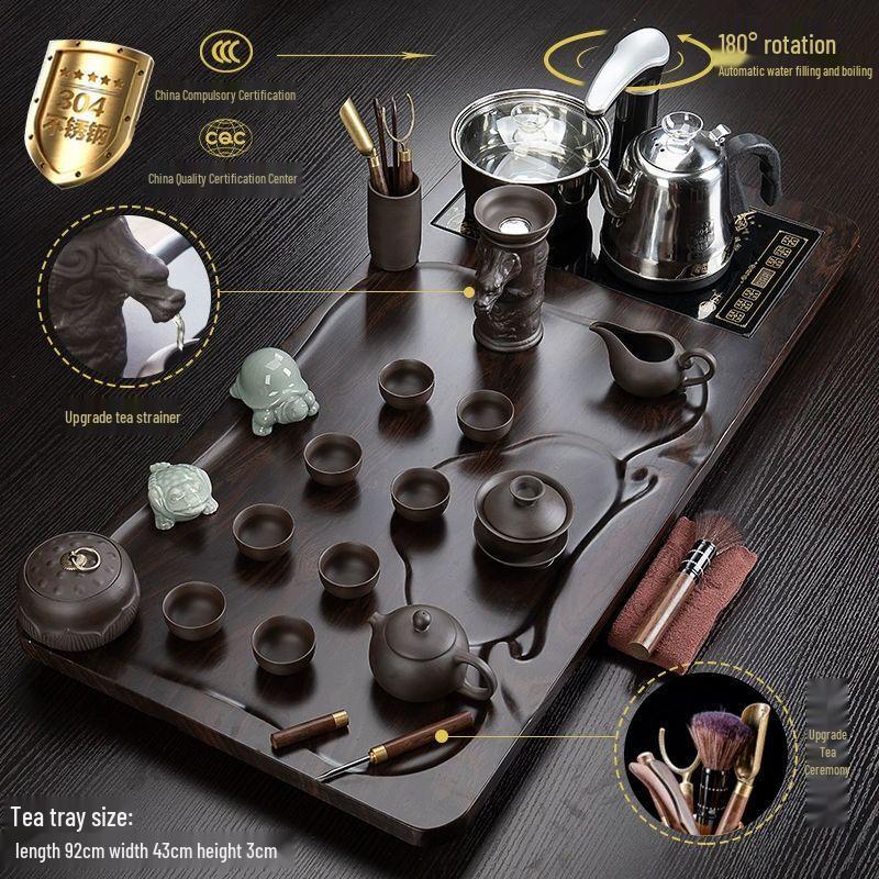 

Jiakangming Automatic Zisha Kung Fu Tea Set with Integrated Kettle No Size