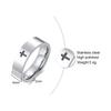 Stainless Steel Cross Ring for Mens Womens Christian Jesus Christ Lord Prayer Silver Color