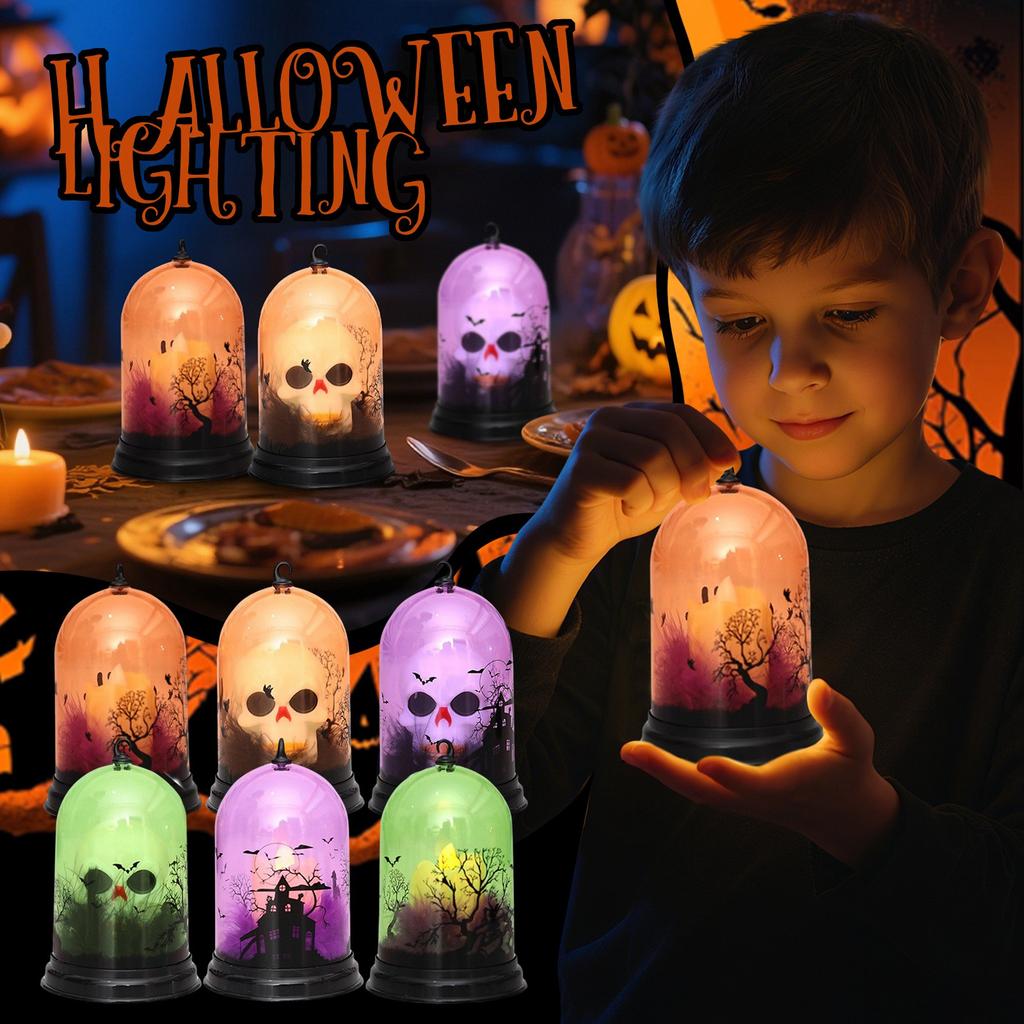 Halloween LED Night Lights, Innovative Color Gradient Lights, Suitable For Home Haunted House Decoration Props, Electronic Candles, Festival.