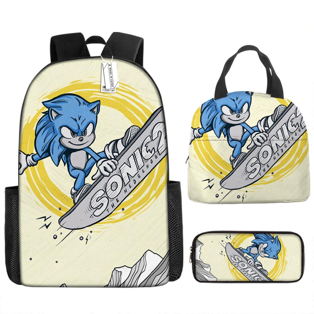 Backpack Trend Backpack Anime Large Capacity Elementary School Bag Lunch Bag