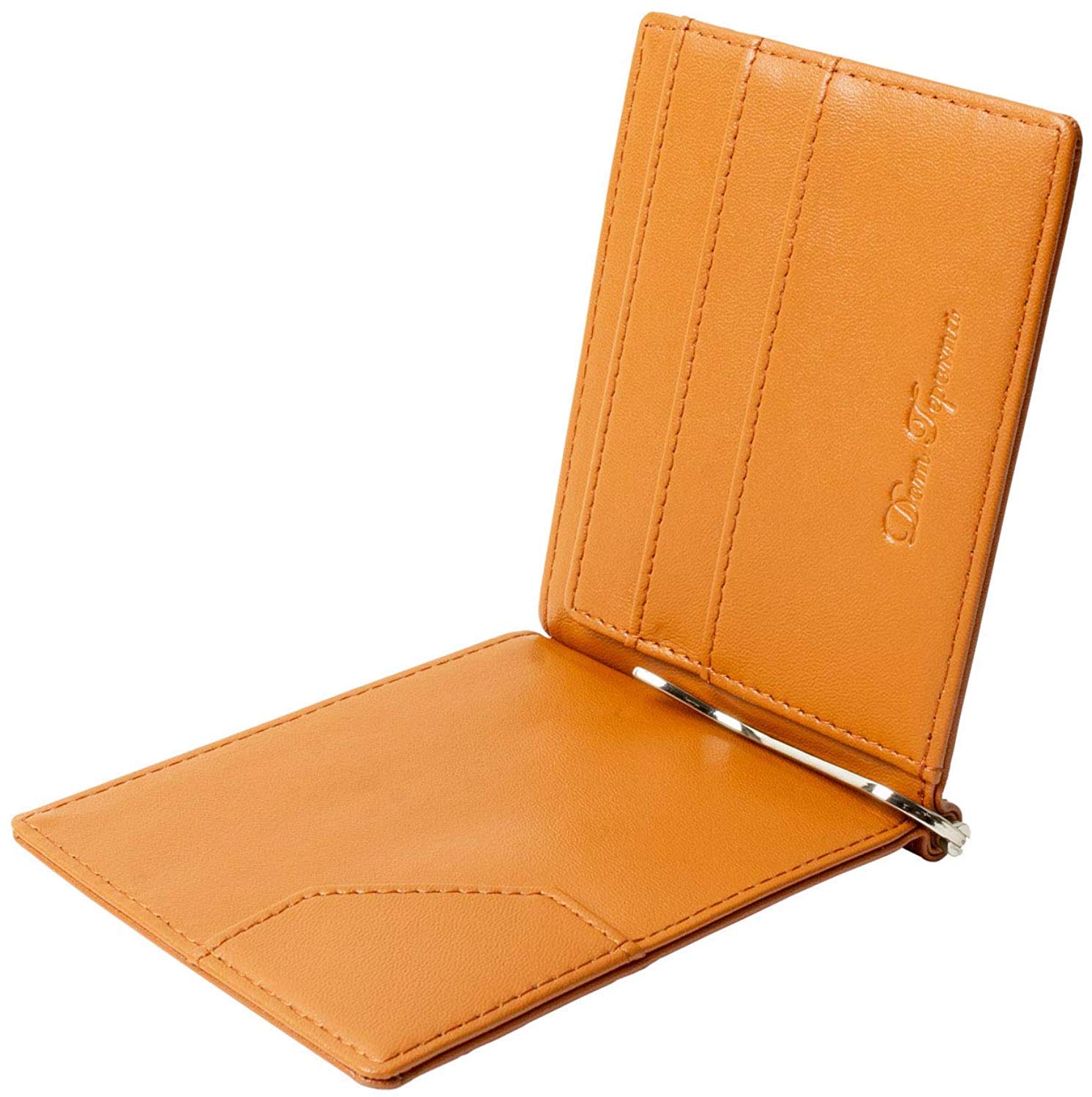 

Зажим для денег из воловьей кожи, тонкий двухслойный кошелек, без монет, чехол для карт, 3 цвета [Dom Teporna] Мужской (коричневый)