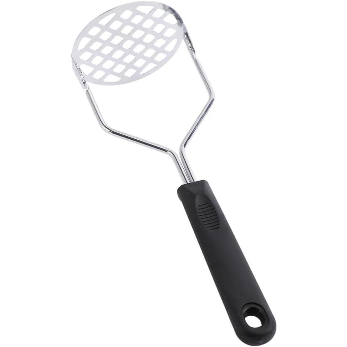 

Инструмент для прессования продуктов питания, из нержавеющей стали, толкушка для картофеля, толкушка для овощей, толкушка для фруктов, без ручки Style 1 чёрный