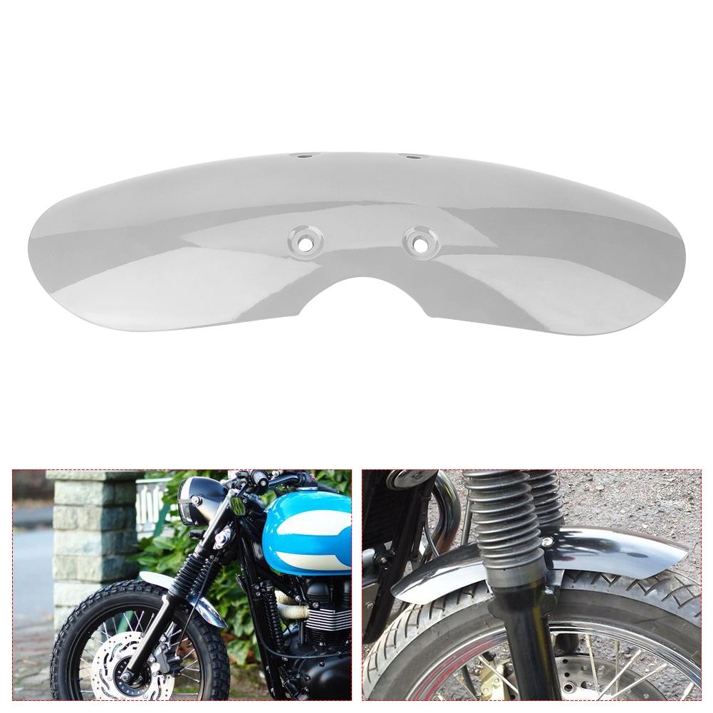 Motorcycle Short Front Mudguard Cover Guard Fit for Triumph T100 2001 2016(Silver)