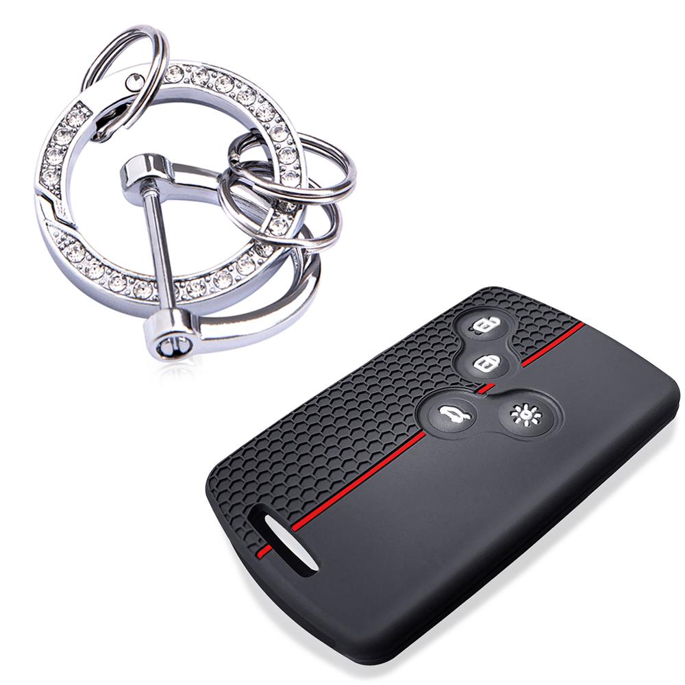 Carbon Fiber TPU Car Key Cover Case Shell for Hyundai Tucson Creta Ix25 I10 I20 I30 Verna Mistra Elantra Santa Fe 2015-2018