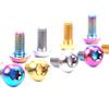 12X M5*10mm Skivbromsrotorbultar T25 Torx Titanium TI Cykelskruv