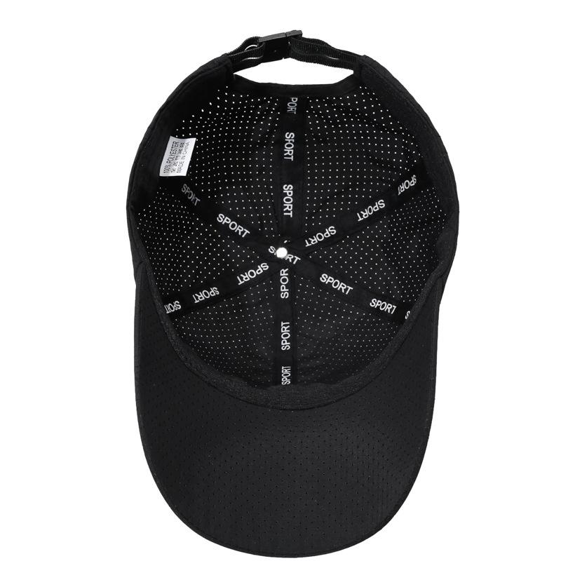 New quick-drying perforated baseball cap sunscreen breathable fashion running sports cap outdoor fishing visor hat