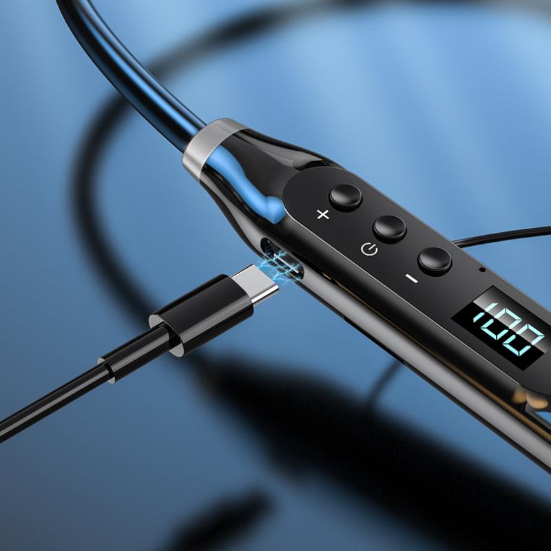 5.3 Kabelloses Bluetooth-Headset, um den Hals hängende Karte, Steckkarte, ultralange Batterie, Einsteckmikrofon ins Ohr, um den Hals hängendes Bluetooth-Headset