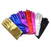 Adult Women's Summer Performance Gloves - Gold Fluorescent Thin Spandex Gloves for Dance, Stage, or Parties.