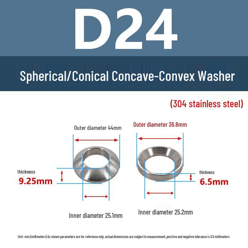 304 Stainless Steel Spherical Tapered Gasket - Concave-Convex Combination