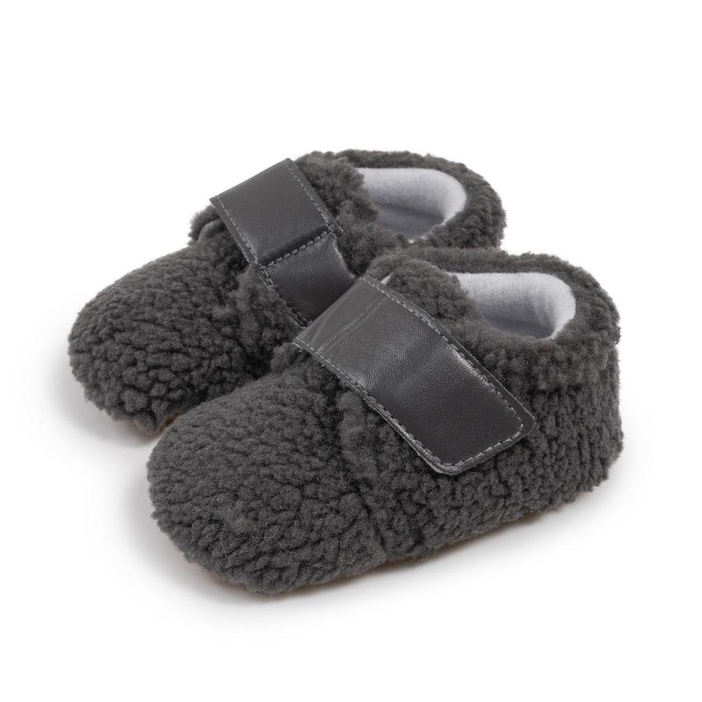 Korean Style Winter Baby Shoes - Non-Slip, Soft Sole with Magic Sticker