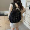 Nylon Backpack Lightweight Commuter Backpack Solid Color Tote