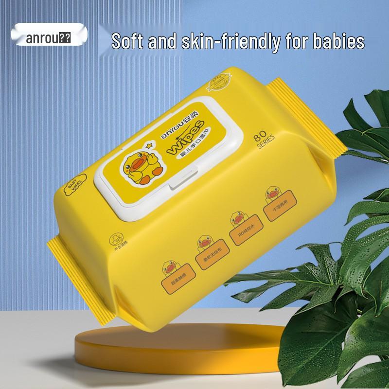 Little Yellow Duck Skin-Friendly Baby & Children's Disposable Wet Wipes for Face and Hands