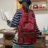 Schultasche Schultasche weiblich Lastenreduzierung Rucksack mit großem Fassungsvermögen männlich kann Teleskopstange anhängen Studenten Reise Pendler Rucksack Batik