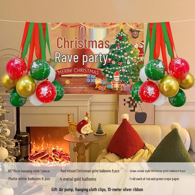 Merry Christmas Banner: Holiday Store Decoration