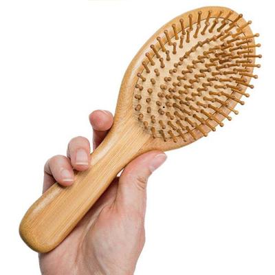 Spazzola per Capelli Premium in Legno di Bambù Migliora la Crescita dei Capelli Spazzola per Capelli in Legno Previene la Caduta dei Capelli Pettine Pettine Denti in Bambù