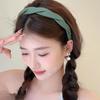 Solid Fabric Wrap Headband for Women Girls Sweet Elegant Headband Simple Hair Hoop Head Band Hair Ornament Fashion Accessories