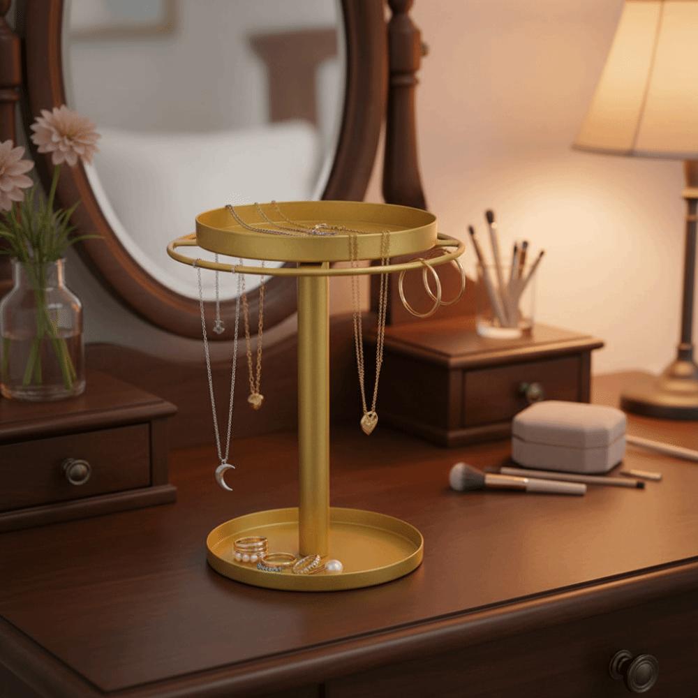 360° Rotating Sunglasses Rack Stainless Steel Glasses Stand Eyewear Display Tabletop Decor