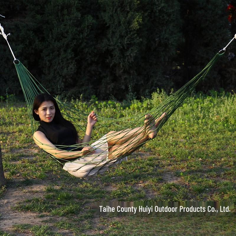 OLOEY Outdoor Nylon Mesh Hammock