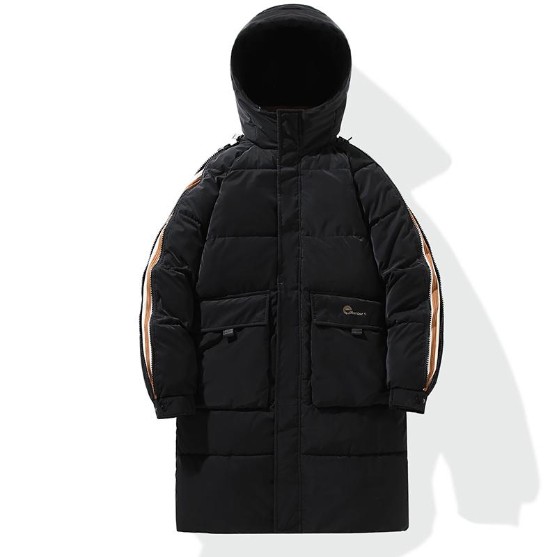 Übergröße 4XL-10XL Mode lange Parkas für Herren im Winter Übergröße Oberbekleidung mit Kapuze lässig locker dick warm Wintermantel