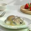 Cute Bear Milk Jelly Mold Pudding Silicone Mold Jelly Bowl Cake White Cold Ice Powder Mold Cake Kitchen Decoration Accessories