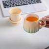 Kiln Change Splendid Lotus Flower Brewed Tea Ceramic Teacup Couple Cup Creative High-End Tea Separation Cup Water Cup