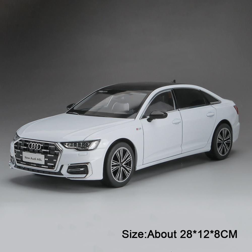 1:18 Scale A6L Accord Model Car Toy Alloy Body Strong Durable Vehicle Shock Absorption Doors Opened Miniature Models Kids Toys