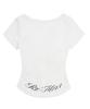 Leijeumiya Margaret Slim Crop T-Shirt [White]