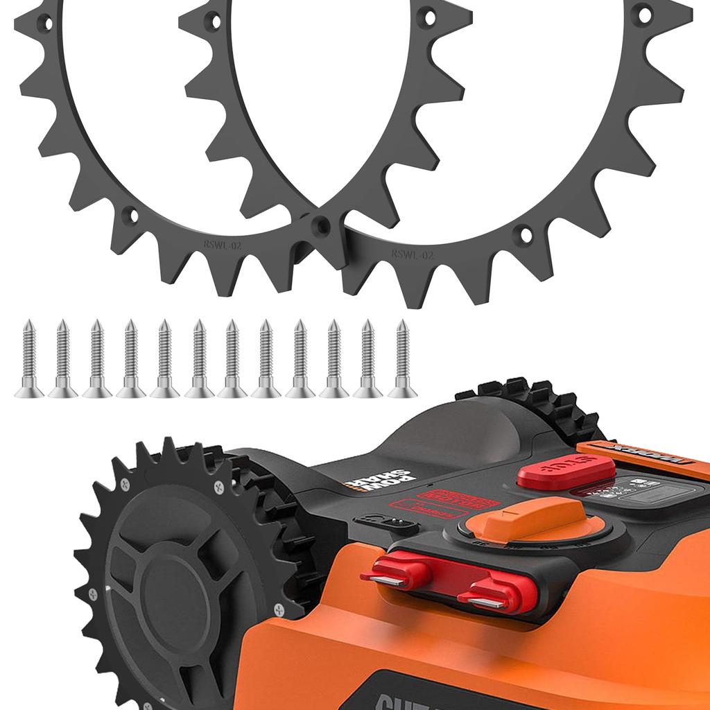 RSWL-02 For Worx Landroid L WR155E/WR153E Lawn Mower 2 Spikes + 14 Self-Tapping Screws