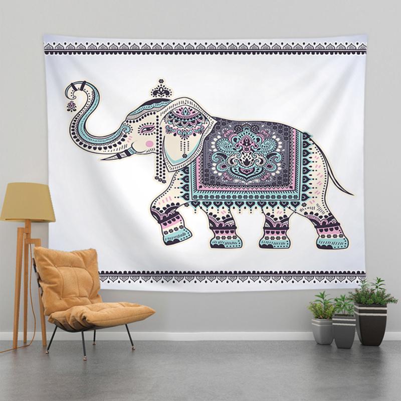 Mandala Tapestry Bohemian Hippie Psychic Indian Polyester Fiber Wall Hanging Bedroom Living Room Home Decoration