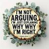 Funny Round Metal Wall Sign Home Decor Gift