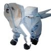 Full Coverage 4 Legs Dog Rain Jacket with Hood&Reflective Strips&Leash Hole Includes Mini Backpack for Pet Walking Hiking