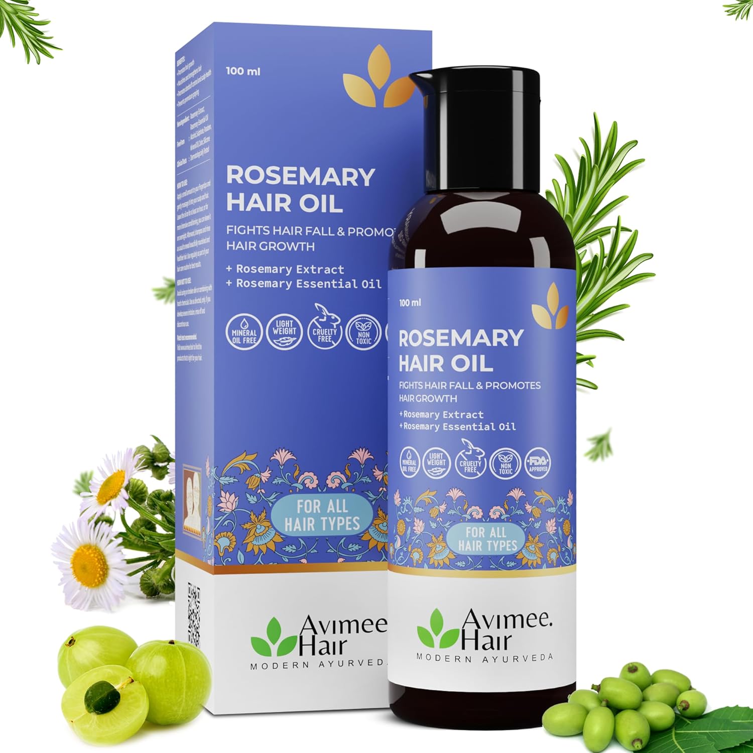 

Avimee Herbal Розмариновое масло для волос, 100 мл X 2 шт.