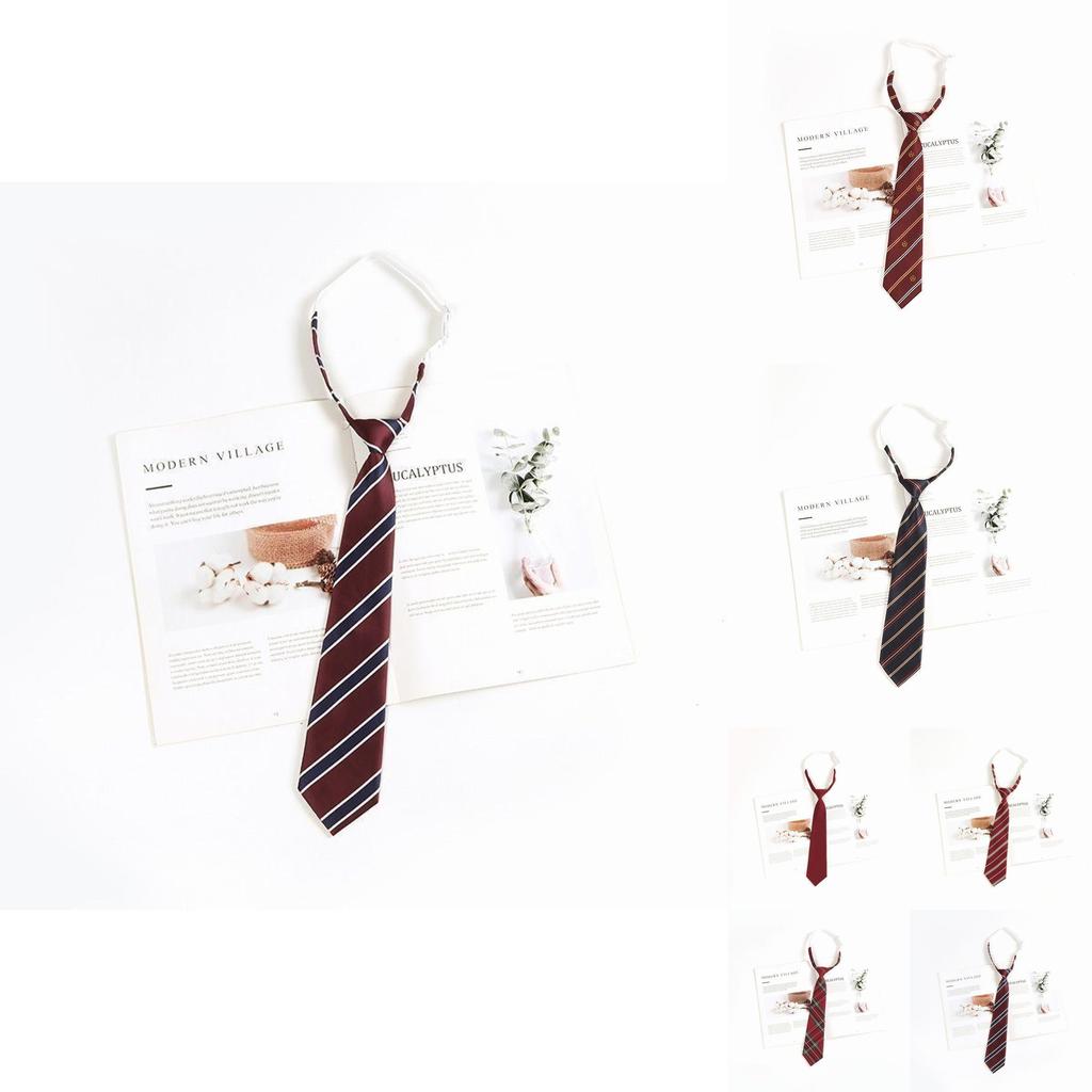 Silk Kids Tie With Striped Pattern For Graduation And School Events