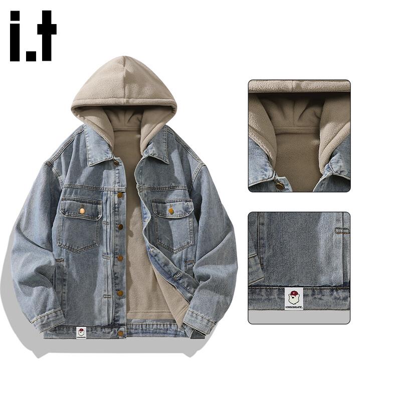 

CHOCOOLATEit Men s 3-in-1 American Retro Denim Workwear Jacket S