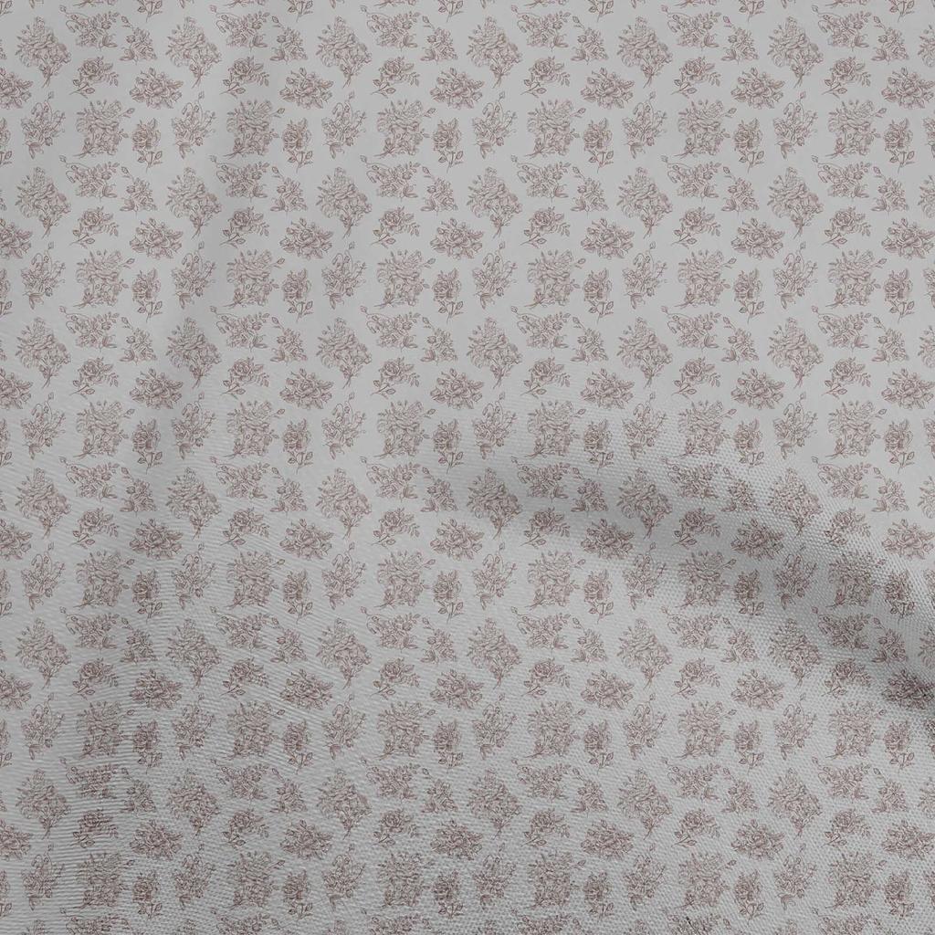 oneOone Cotton Flex Dusty Pink Fabric Toile Craft Projects Decor Fabric Printed By The Yard 40 Inch