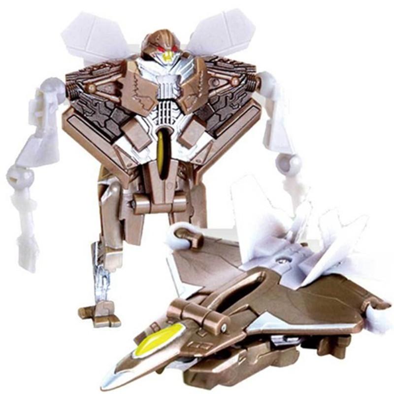 Mini Transformationsroboter Auto Actionfiguren Spielzeug Kunststoffe Anime Deformation Hubschrauber Fahrzeug Lernspielzeug für Kinder Jungen Geschenk