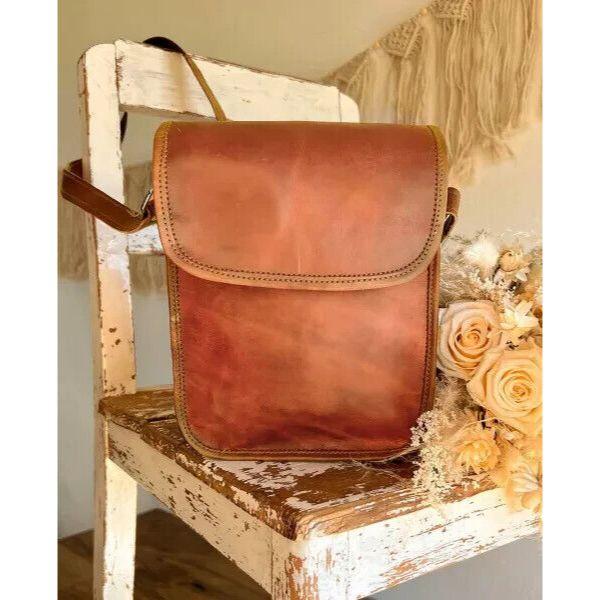 Кожаный кошелек на плечо — фото 4