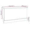 VidaXL Storage Box Concrete Grey 70x40x38 Cm Engineered Wood 816508