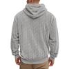 Europäisches Jacquard Teddyfleece Herren Kapuzen-Sport-Freizeit-Sweatshirt - Herbst/Winter Kollektion