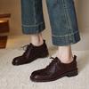 Krazing Pot Sheepskin Round Toe Size 42 Loafers Med Heels Lace Up Size 41 Rome Gladiator Autumn Pumps