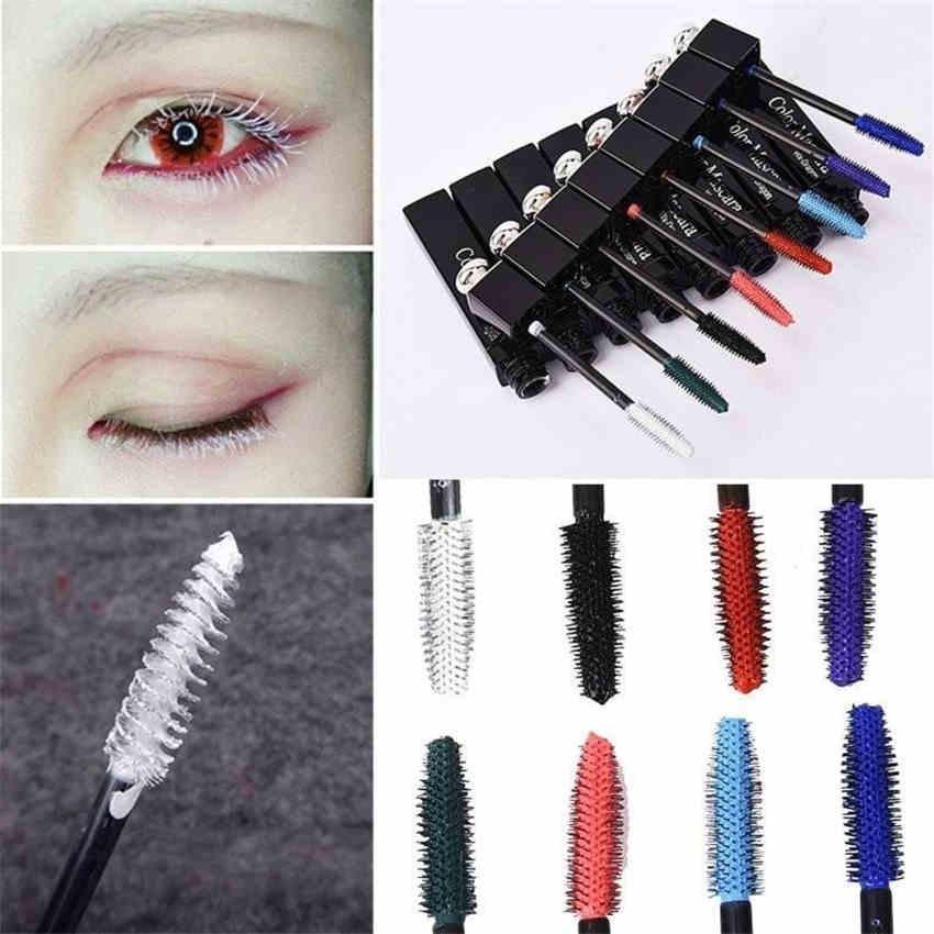 Women Mascara Charm Thick Curly Waterproof Eyelashes Cream Dye Eyebrow Brush Makeup Tools