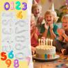 DIY 0-9 Embossed Number Lollipop Silicone Mold Fondant Cake Decorating Tools Sugarcraft Chocolate Cupcake Baking Tool