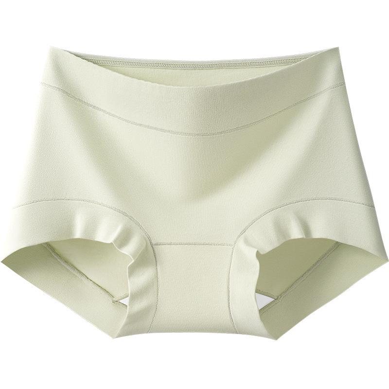 Large Size Lady Spring and Autumn Pure Cotton Antibacterial Crotch Breathable Mid Waist Triangle Briefs