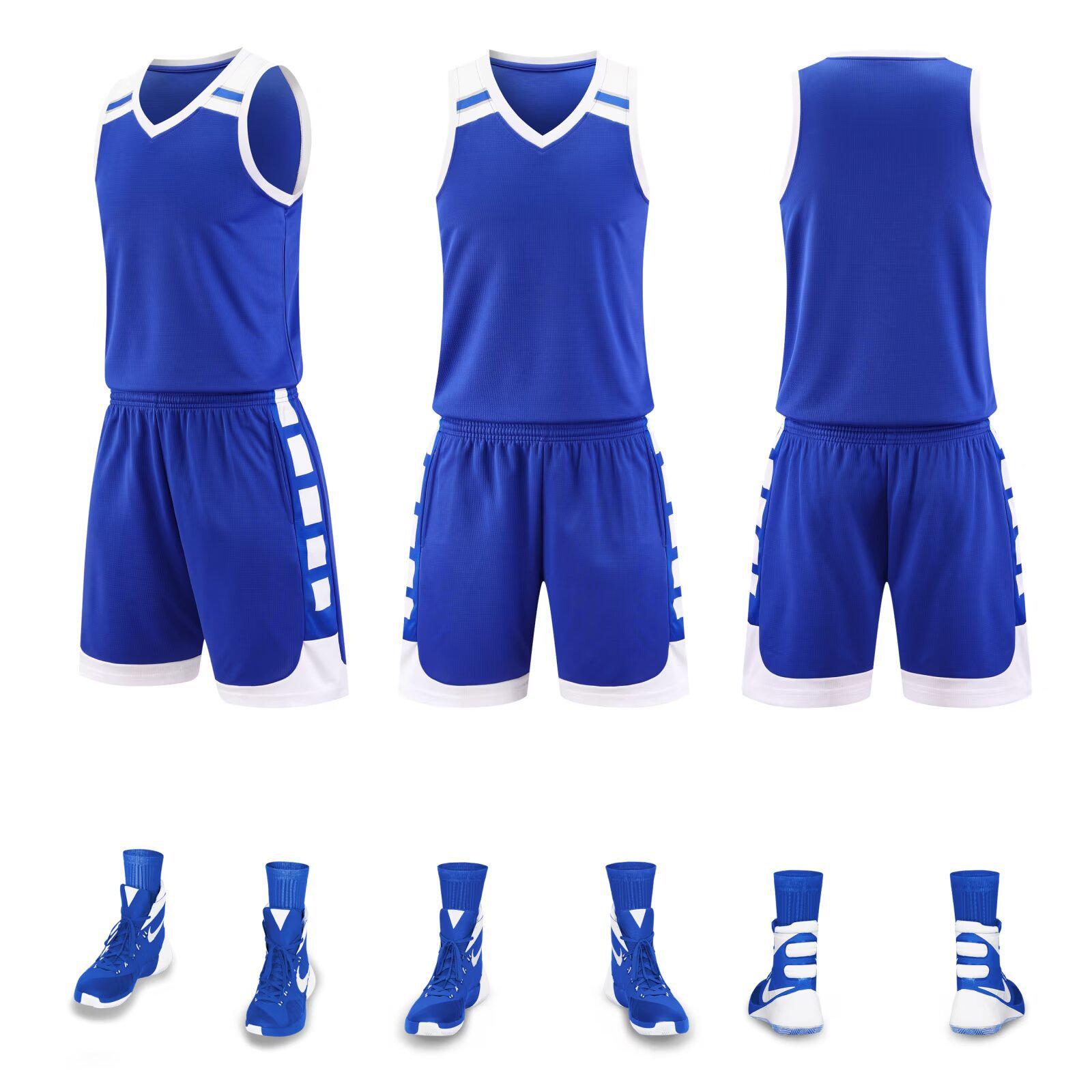 

Ultra-Fast Quick-Dry Student Training Vest & Team Uniform Set - Kids Basketball & Men s Summer Sports Jersey M королевский синий