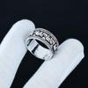 Elephant Design Band Ring, Unisex Spinner Ring, Unique Meditation Ring, 925 Sterling Silver Jewelry Handmade Gift, Boho Spinner Ring For Her